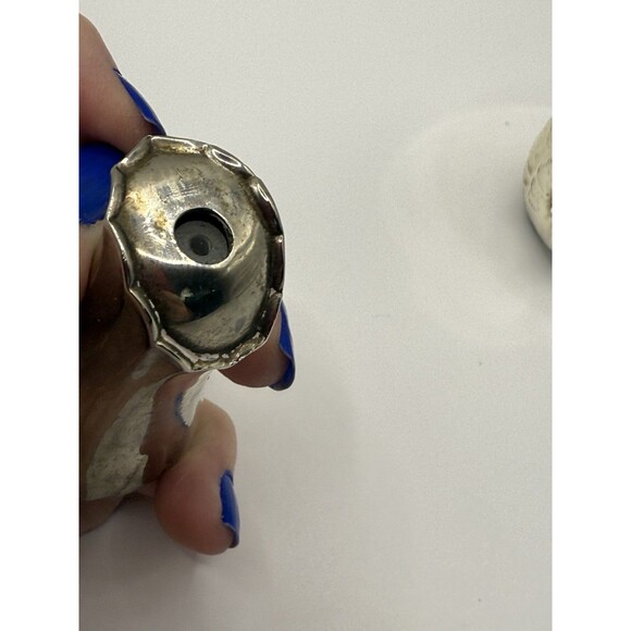 Vintage Silver plated Swan Salt and Pepper Shakers Set Art Deco Collectible EUC - Picture 7 of 8